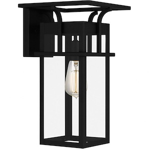 Markley - 1 Light Outdoor Wall Lantern In Transitional Style-14.75 Inches Tall and 8.5 Inches Wide
