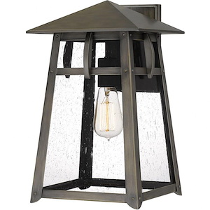 Merle - 1 Light Outdoor Wall Lantern In Transitional Style-15.25 Inches Tall and 9 Inches Wide made with Coastal Armour
