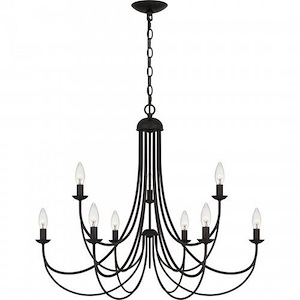 Mirren - 9 Light Chandelier-26 Inches Tall and 30 Inches Wide