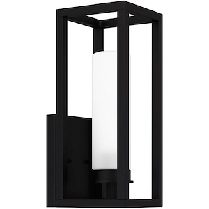 Neville - 1 Light Outdoor Wall Lantern In Modern Style-12.75 Inches Tall and 5 Inches Wide made with Coastal Armour