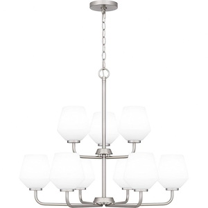 Nielson - 9 Light Chandelier-24.75 Inches Tall and 28.5 Inches Wide