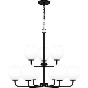 Nielson - 9 Light Chandelier-24.75 Inches Tall and 28.5 Inches Wide