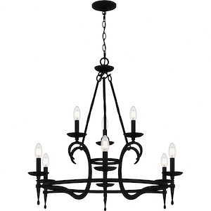 Octavia - 9 Light Chandelier-29.75 Inches Tall and 32 Inches Wide