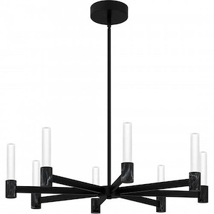 Adler - 8 LED Chandelier In Contemporary Style-7.5 Inches Tall and 30 Inches Wide