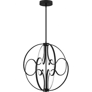 Clairon - 42W LED Pendant In Contemporary Style-26.5 Inches Tall and 23.75 Inches Wide