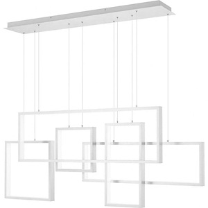 Canvas - 71W LED Island In Contemporary Style-24.5 Inches Tall and 56.75 Inches Wide