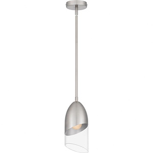 Haynes - 1 Light Mini Pendant In Modern Style-11.75 Inches Tall and 5 Inches Wide