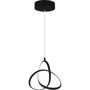 Illoria - 11W LED Mini Pendant In Contemporary Style-7.75 Inches Tall and 7.5 Inches Wide