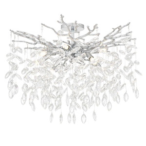 Isobel - 40W 8 LED Semi-Flush Mount-17.75 Inch Tall and 26 Inch Wide