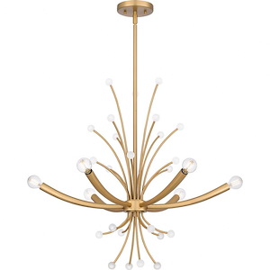 Kiera - 6 Light Chandelier In Modern Style-24.5 Inches Tall and 29 Inches Wide