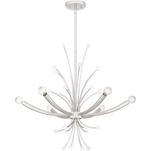 Kiera - 6 Light Chandelier In Modern Style-24.5 Inches Tall and 29 Inches Wide