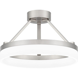 Cohen - LED Semi-Flush Mount In Contemporary Style-10.25 Inches Tall and 15.75 Inches Wide - 1305651