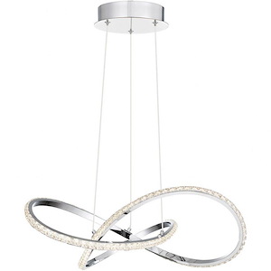 Rumi - 27W LED Pendant In Contemporary Style-7 Inches Tall and 18.75 Inches Wide