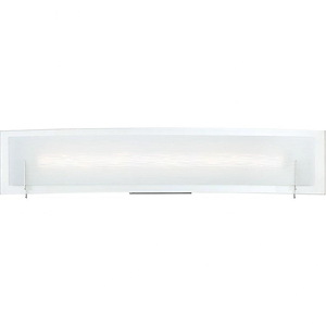 Platinum Collection Stream 1 Light Contemporary Bath Vanity Approved for Damp Locations - 5 Inches high