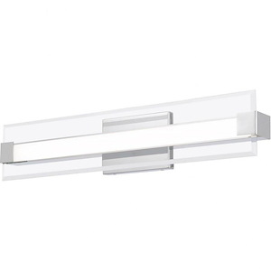 Platinum Collection Salon 1 Light Contemporary Bath Vanity Approved for Damp Locations - 5 Inches high