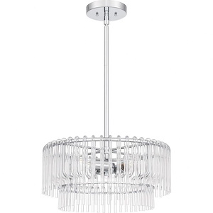 Tayshia - 3 Light Pendant In Glam Style-8.75 Inches Tall and 18 Inches Wide - 1325590