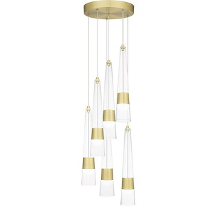 Zia - 38W LED Pendant In Contemporary Style-16.5 Inches Tall and 13 Inches Wide - 1096032