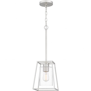 Prescott - 1 Light Small Mini Pendant In Transitional Style-24 Inches Tall and 8 Inches Wide