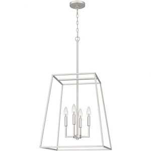 Prescott - 4 Light Pendant In Transitional Style-35.5 Inches Tall and 18 Inches Wide - 1270376