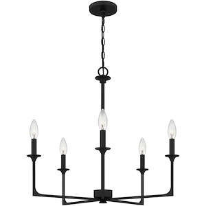 Prescott - 5 Light Chandelier In Transitional Style-24 Inches Tall and 26 Inches Wide