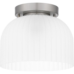 Rembrandt - 1 Light Flush Mount In Transitional Style-8 Inches Tall and 10 Inches Wide