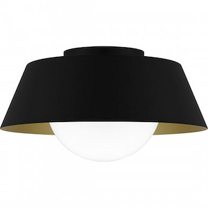 1 Light Flush Mount-8.75 Inches Tall and 16 Inches Wide
