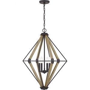 4 Light Foyer in Transitional style - 15 Inches wide by 22.75 Inches high