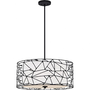 4 Light Pendant in Transitional style - 18 Inches wide by 24.75 Inches high - 1211358