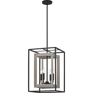 4 Light Foyer in Transitional style - 15 Inches wide by 22.75 Inches high - 1211447