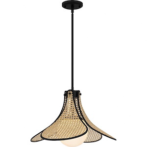 1 Light Pendant In Coastal Style-13 Inches Tall and 18 Inches Wide