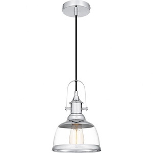 Warnock - 1 Light Mini Pendant In Transitional Style-11.5 Inches Tall and 7.5 Inches Wide