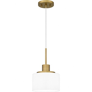 1 Light Mini Pendant In Modern Style-12.5 Inches Tall and 8 Inches Wide