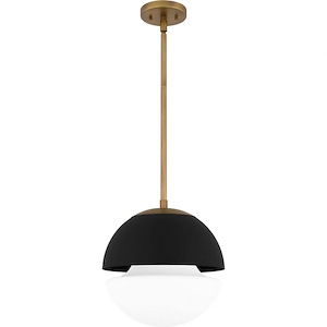 1 Light Mini Pendant In Modern Style-12.5 Inches Tall and 12 Inches Wide