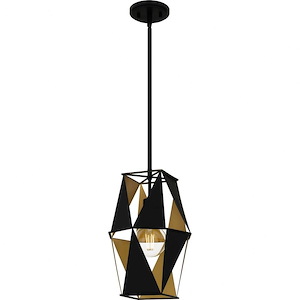 1 Light Mini Pendant In Modern Style-15 Inches Tall and 10.25 Inches Wide