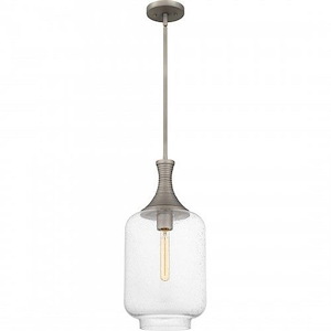 1 Light Mini Pendant-21.5 Inches Tall and 10 Inches Wide