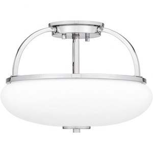 Easton - 3 Light Semi-Flush Mount In Traditional Style-9.5 Inches Tall and 13.25 Inches Wide