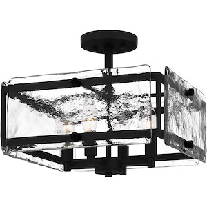 Lancer - 4 Light Semi-Flush Mount In Transitional Style-12.25 Inches Tall and 15 Inches Wide