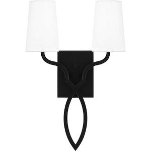 O&#39;Hare - 2 Light Wall Sconce In Transitional Style-18 Inches Tall and 12 Inches Wide