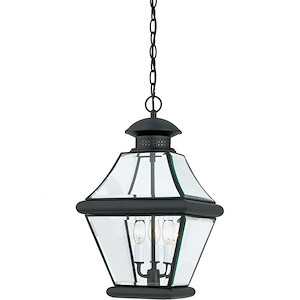 Rutledge - 3 Light Outdoor Hanging Lantern - 19.5 Inches high