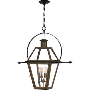 Rue De Royal - 4 Light Pendant In Traditional Style-29.5 Inches Tall and 27.5 Inches Wide