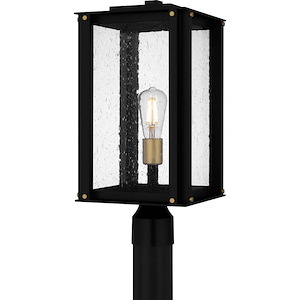 Robbins - 1 Light Outdoor Post Lantern In Industrial Style-18.75 Inches Tall and 9.5 Inches Wide - 1325684