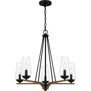 Rochester - 5 Light Chandelier In Farmhouse Style-24.25 Inches Tall and 25 Inches Wide