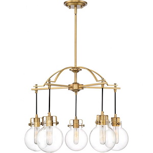 Sidwell Chandelier 5 Light Steel - 20.5 Inches high - 1211501