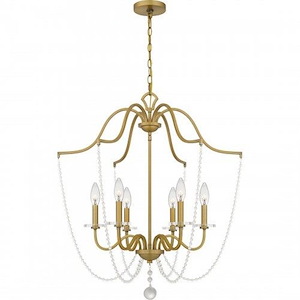 Sunday - 6 Light Chandelier In Traditional Style-31.5 Inches Tall and 28 Inches Wide - 1305693