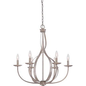 Serenity Chandelier 6 Light - 27.5 Inches high