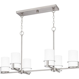 Seymour - 6 Light Linear Chandelier-20 Inches Tall and 36 Inches Wide - 1325700