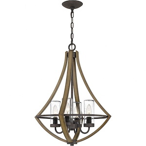 Shire - 4 Light Pendant in Transitional style - 18.25 Inches wide by 24 Inches high - 1025776
