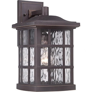 Stonington - 1 Light Outdoor Wall Mount - 15.5 Inches high made with Coastal Armour
