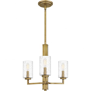 Sunburst - 3 Light Chandelier In Traditional Style-16.75 Inches Tall and 18 Inches Wide