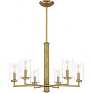Sunburst - 6 Light Chandelier In Traditional Style-18.75 Inches Tall and 26 Inches Wide - 1096100